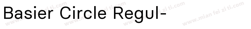 Basier Circle Regul字体转换